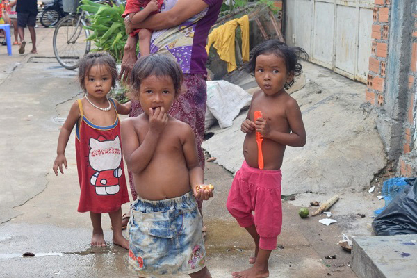 カンボジアスラムの環境